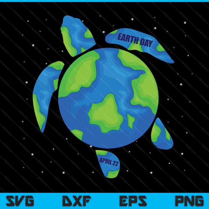 Earth Day 2024 Restore Earth Sea Turtle Art Save The Planet SVG PNG Digital Printable Files