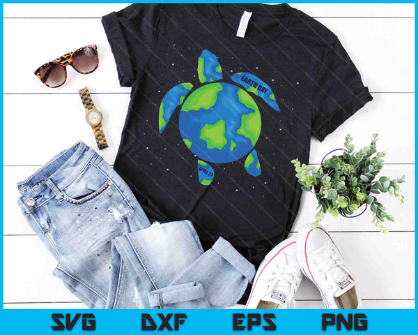Earth Day 2024 Restore Earth Sea Turtle Art Save The Planet SVG