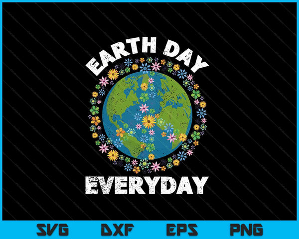 Dag van de aarde elke dag SVG PNG snijden afdrukbare bestanden