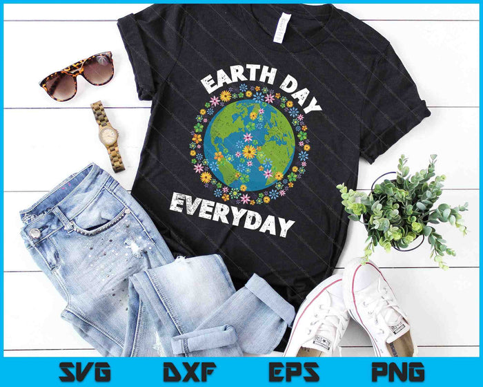 Earth Day Everyday SVG PNG Cutting Printable Files