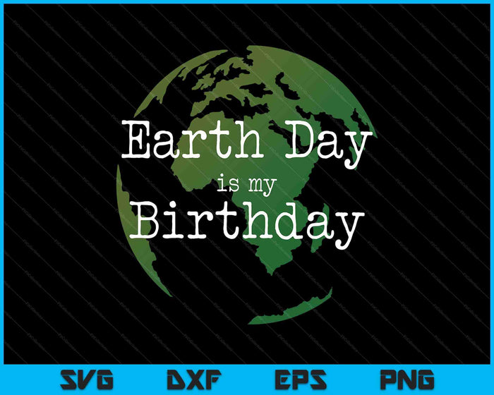 Earth Day Is My Birthday SVG PNG Digital Printable Files
