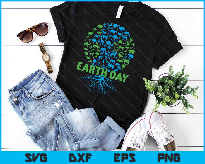 Earth Day Kids, Women & Men Cute 55th Earth Day SVG PNG Digital Printable Files