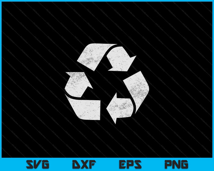 Earth Day Recycle Logo Vintage SVG PNG snijden afdrukbare bestanden