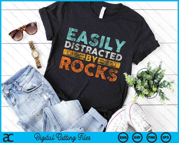 Easily Distracted By Rocks Geology SVG PNG Digital Cutting Files