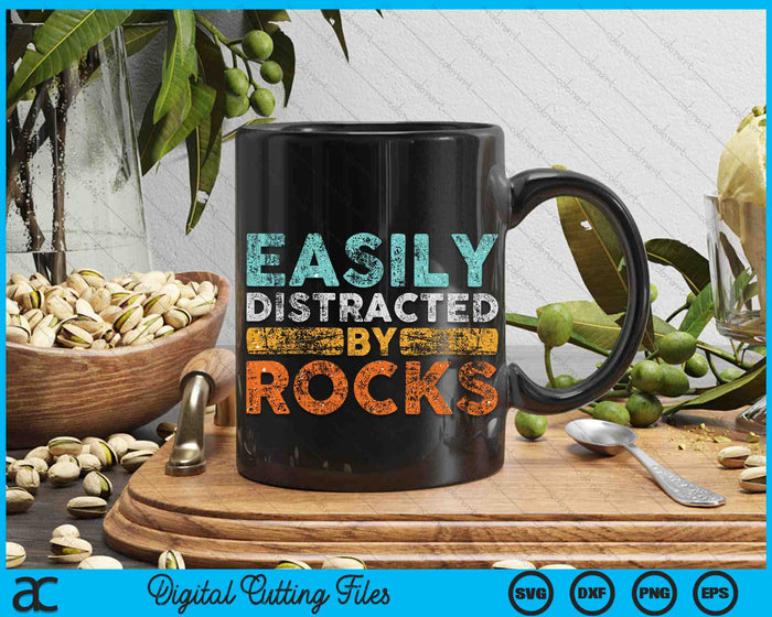 Easily Distracted By Rocks Geology SVG PNG Digital Cutting Files