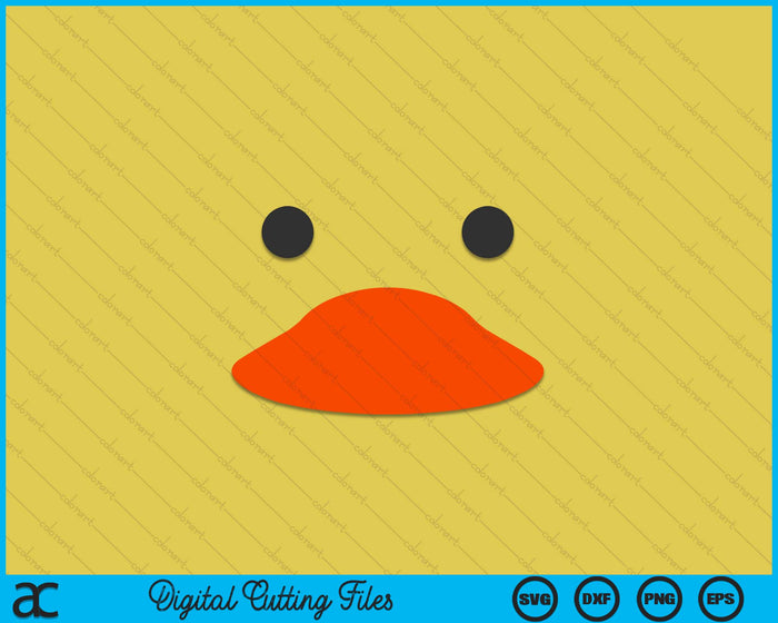 Easter Rubber Duck Face Halloween Costume Funny Duckling SVG PNG Digital Printable Files