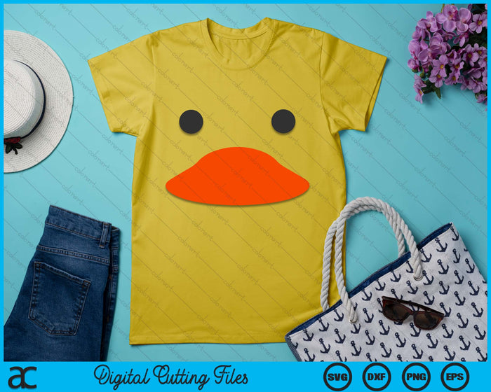 Easter Rubber Duck Face Halloween Costume Funny Duckling SVG PNG Digital Printable Files