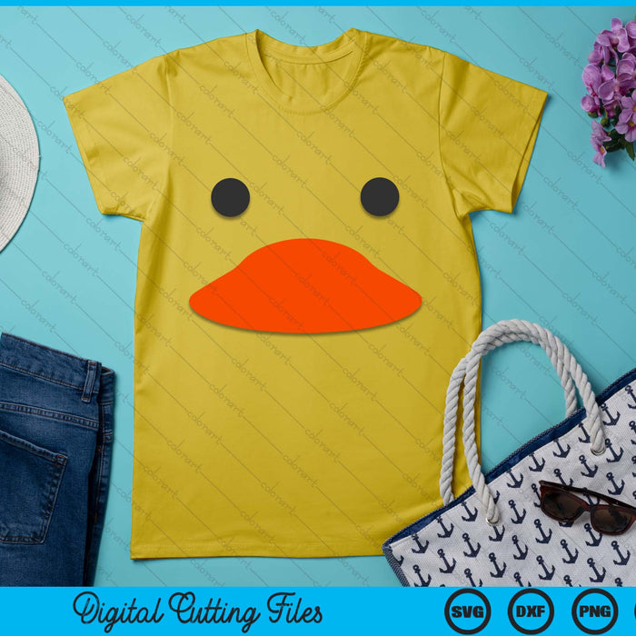 Easter Rubber Duck Face Halloween Costume Funny Duckling SVG PNG Digital Printable Files
