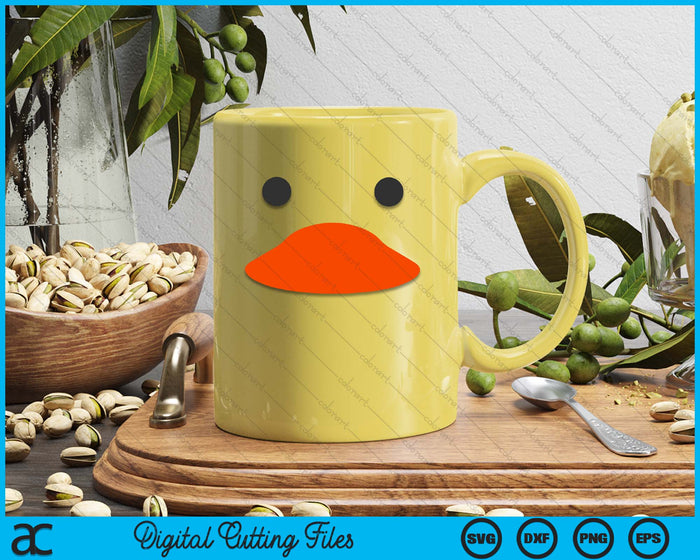 Easter Rubber Duck Face Halloween Costume Funny Duckling SVG PNG Digital Printable Files