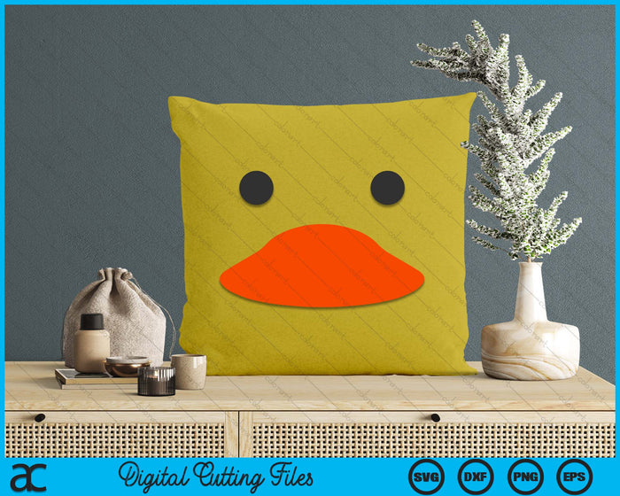 Easter Rubber Duck Face Halloween Costume Funny Duckling SVG PNG Digital Printable Files