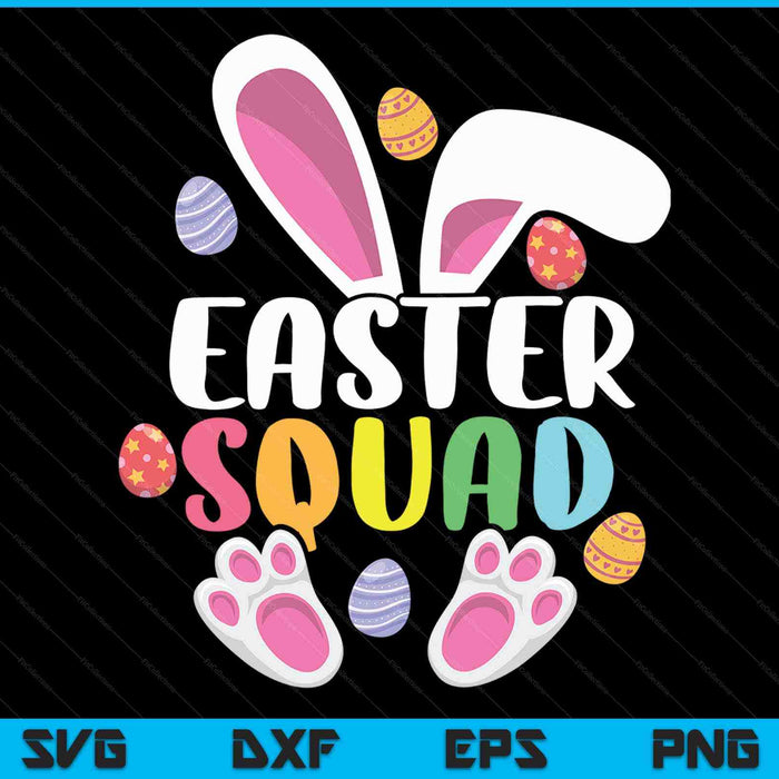 Easter squad family matching Easter day bunny egg hunt group SVG cut file