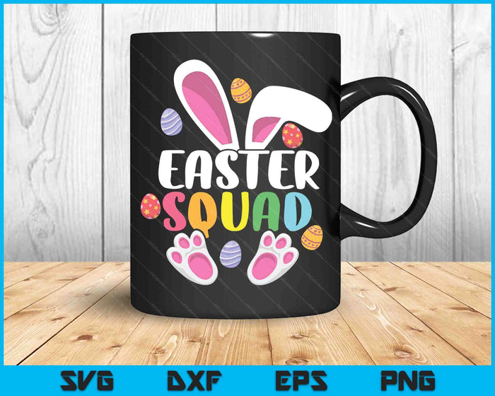 Easter Squad Family Matching Paasdag Bunny Egg Hunt Group SVG PNG Digitale Snijbestanden
