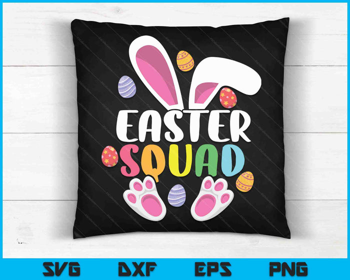 Easter Squad Family Matching Easter Day Bunny Egg Hunt Group SVG PNG Digital Cutting Files