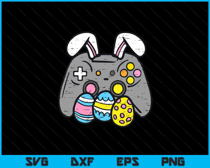 Easter Video Game Bunny Eggs Gaming Gamer Boys SVG PNG Digital Printable Files