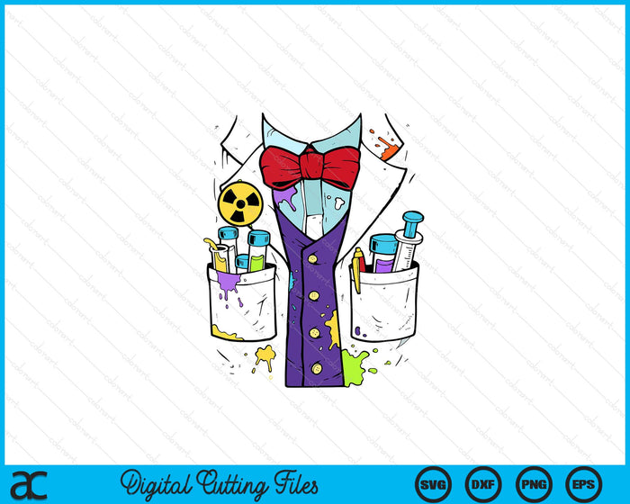 Easy Mad Scientist Halloween Costume Shirt Lazy Halloween SVG PNG Digital Printable Files