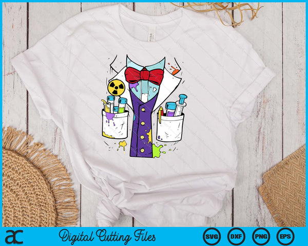 Easy Mad Scientist Halloween Costume Shirt Lazy Halloween SVG PNG Digital Printable Files