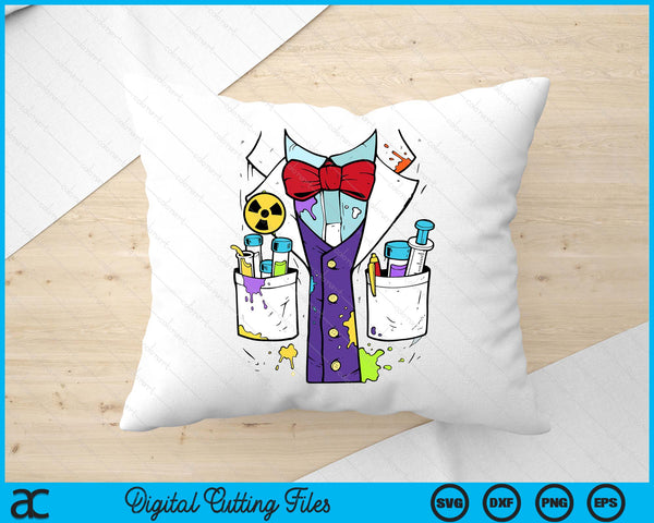 Easy Mad Scientist Halloween Costume Shirt Lazy Halloween SVG PNG Digital Printable Files
