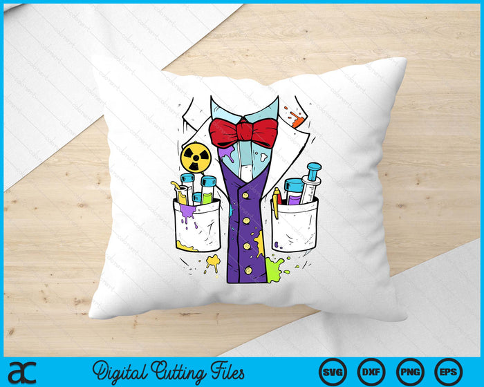 Easy Mad Scientist Halloween Costume Shirt Lazy Halloween SVG PNG Digital Printable Files