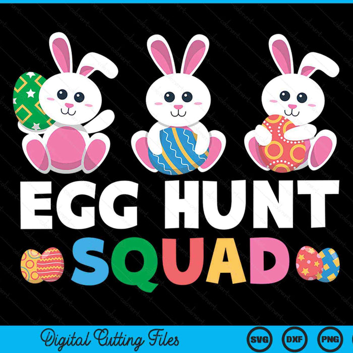 Egg Hunt Squad Bunny Easter Squad Family Matching SVG PNG digitale afdrukbare bestanden