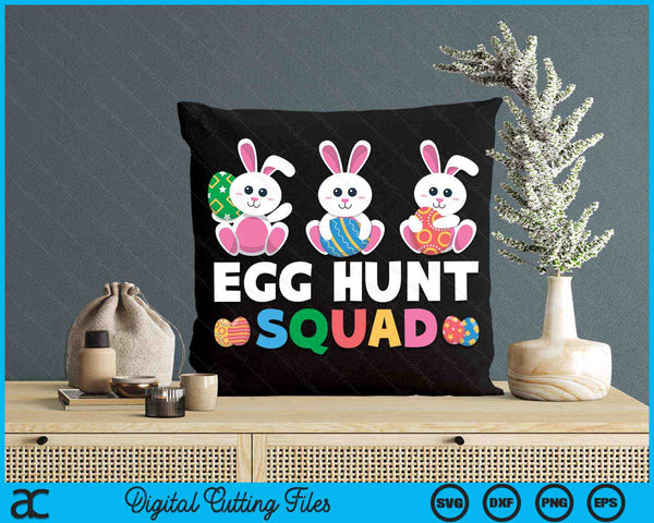 Egg Hunt Squad Bunny Easter Squad Family Matching SVG PNG digitale afdrukbare bestanden