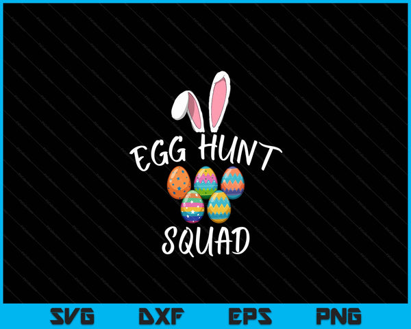 Egg Hunt Squad Funny Easter Day 2024 Egg Hunter SVG PNG digitale afdrukbare bestanden
