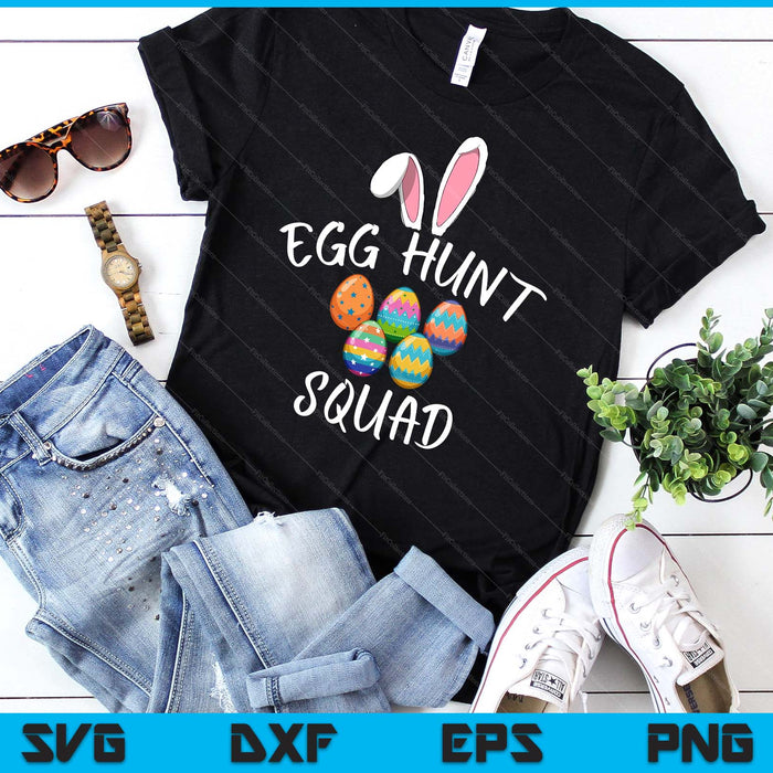 Egg Hunt Squad Funny Easter Day 2024 Egg Hunter SVG PNG digitale afdrukbare bestanden