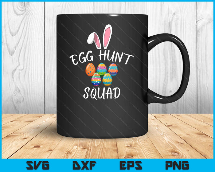 Egg Hunt Squad Funny Easter Day 2024 Egg Hunter SVG PNG digitale afdrukbare bestanden
