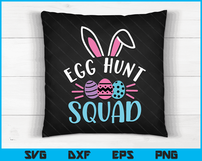 Egg Hunt Squad Shirt Jachtseizoen Grappige Paasdag SVG PNG Digitale Snijbestanden