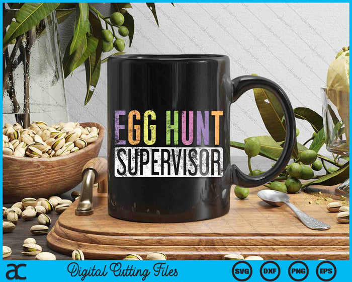 Egg Hunt Supervisor SVG PNG digitale snijbestanden