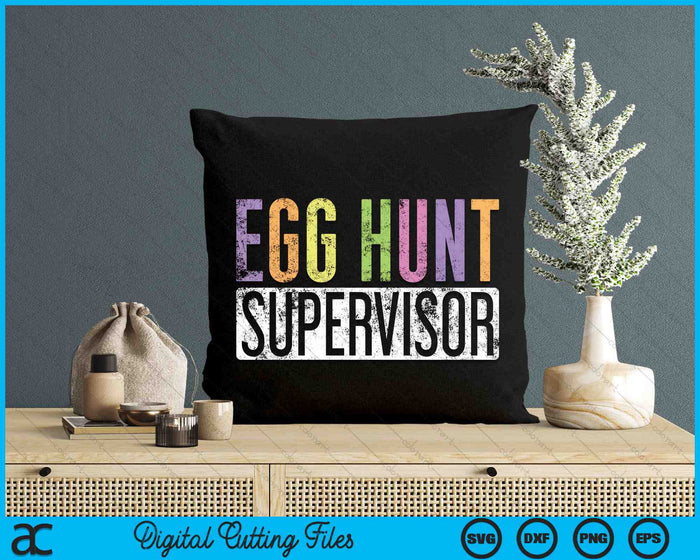 Egg Hunt Supervisor SVG PNG digitale snijbestanden