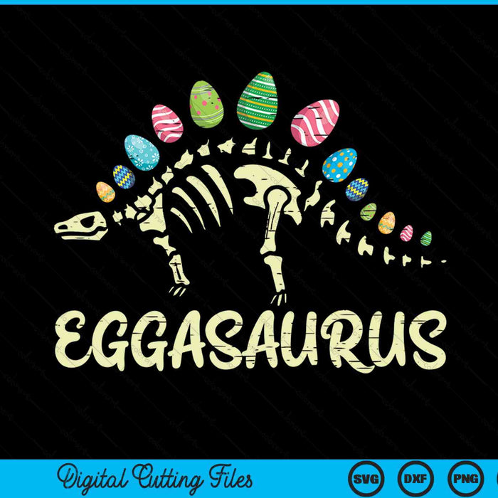 Eggasaurus Easter Stegosaurus Dinosaur SVG PNG Digital Printable Files