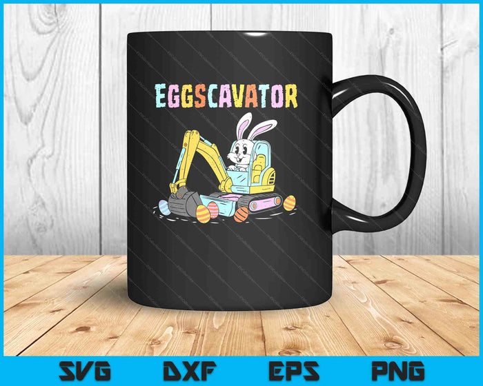 Eggscavator Easter Egg Hunt Construction Trucks SVG PNG Digital Printable Files