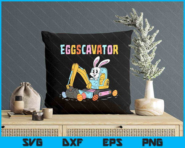 Eggscavator Easter Egg Hunt Construction Trucks SVG PNG Digital Printable Files