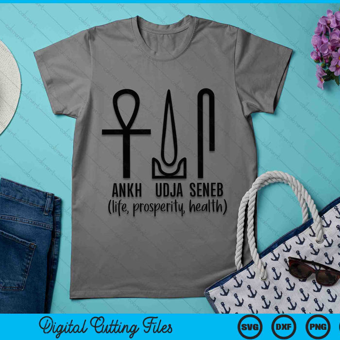 Egyptian Magick Ankh, Udja, Seneb Life Prosperity Health SVG PNG Digital Cutting Files