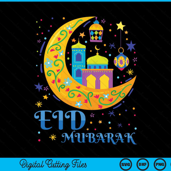 Eid alfitr mubarak kareem happy Ramadan karim SVG cut file