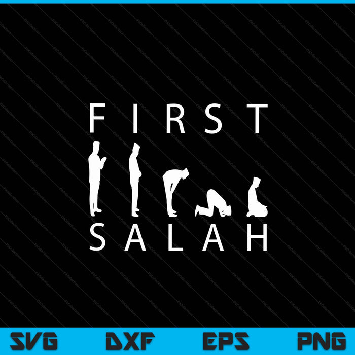 Eid for first salah Islamic muslim boy SVG cut file