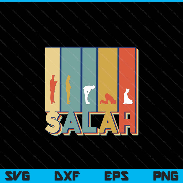 Eid muslim salah Islamic prayer SVG cut file