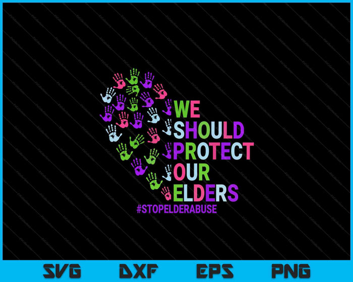 Elder Abuse Awareness Products SVG PNG Digital Cutting Files