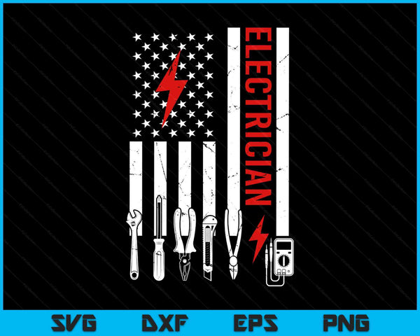 Electrician for men electrical SVG cut file