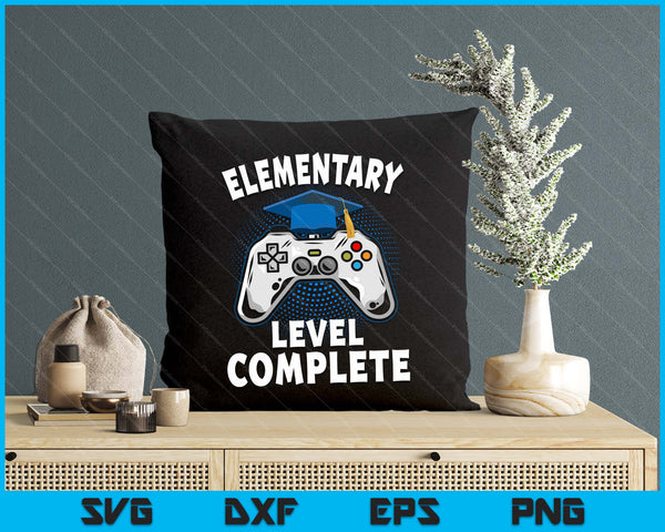 Elementary Level Complete Gamer Class Of 2024 Graduation SVG PNG Digital Cutting File