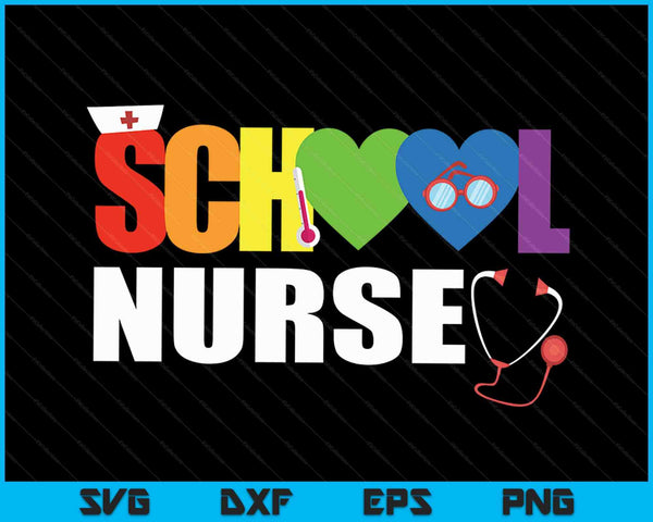 Elementary School Registered Nurse Back To School Nursing SVG PNG Digital Printable Files