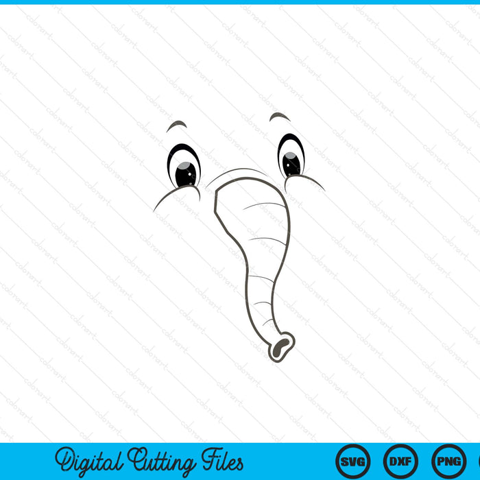 Elephant costume birthday Kids elephant Halloween SVG cut file