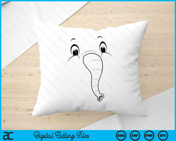 Elephant Costume Birthday Funny Kids Elephant Halloween SVG PNG Digital Printable Files