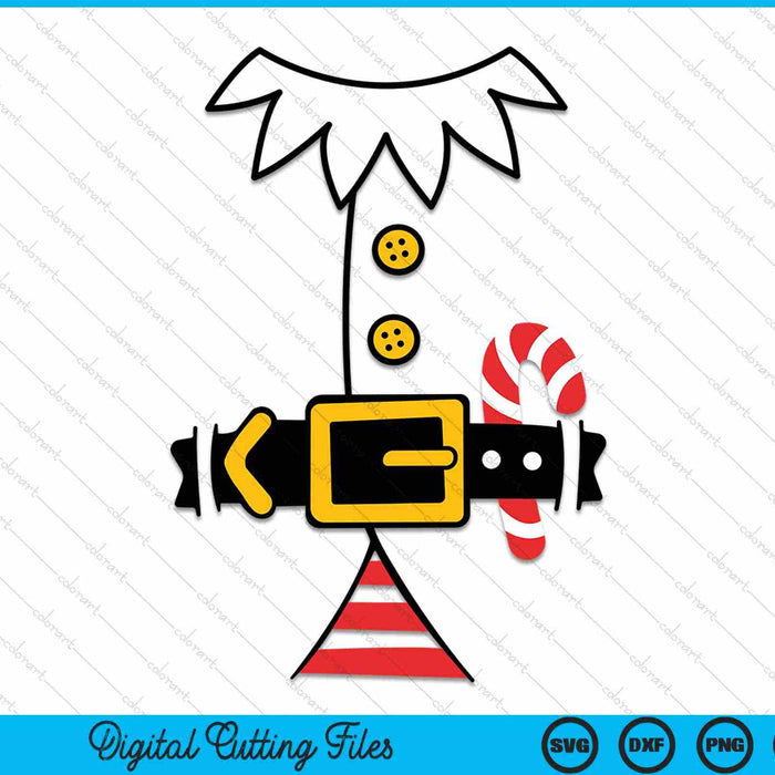 Elf Costume Christmas SVG PNG Cutting Printable Files
