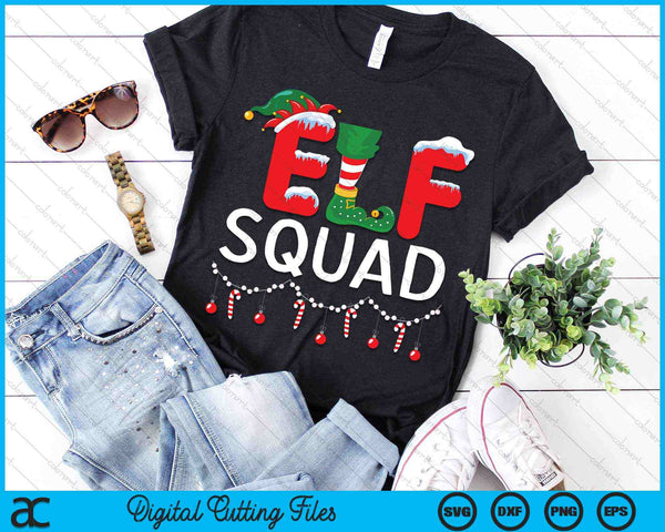 Elf Squad Family Christmas SVG PNG Digital Cutting Files