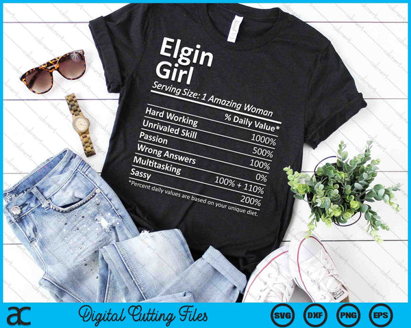 Elgin Girl IL Illinois Funny City Home Roots SVG PNG Digital Cutting Files