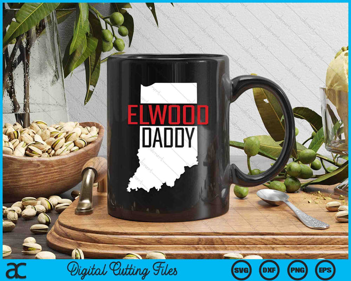 Elwood Daddy Indiana State Map SVG PNG Digital Printable Files