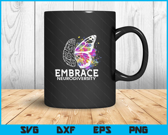 Embrace Neurodiversity - Adhd Awareness SVG PNG Digital Printable Files
