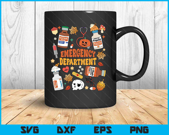 Emergency Department Funny Er Nurse Halloween Spooky Season SVG PNG Digital Printable Files