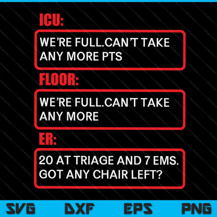 Emergency Room Technician Badge Reel ER Tech Essentials SVG PNG Digital Cutting Files